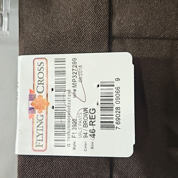 Men's Flying Cross, Tactical, Dress Pants, Dark Brown, Sz 46x32 Regular, Uniform - Picture 13 of 16